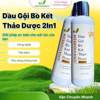 Dầu Gội Bồ Kết Thảo Dược 2in1 CHAVIGREEN 500ml Dưỡng Tóc Mềm Mượt, Giảm Rụng Tóc, Giúp Mọc Tóc Hương Thơm Từ Thảo Mộc