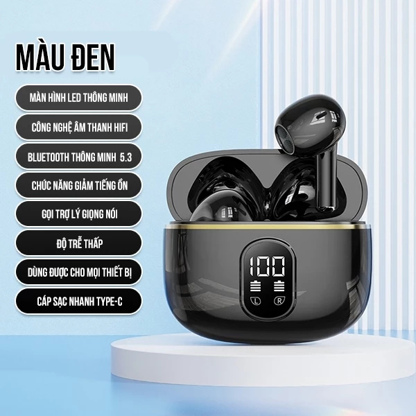 Tai nghe bluetooth X87 TWS v5.1 không dây bass mạnh nút chạm cảm ứng âm thanh HIFI