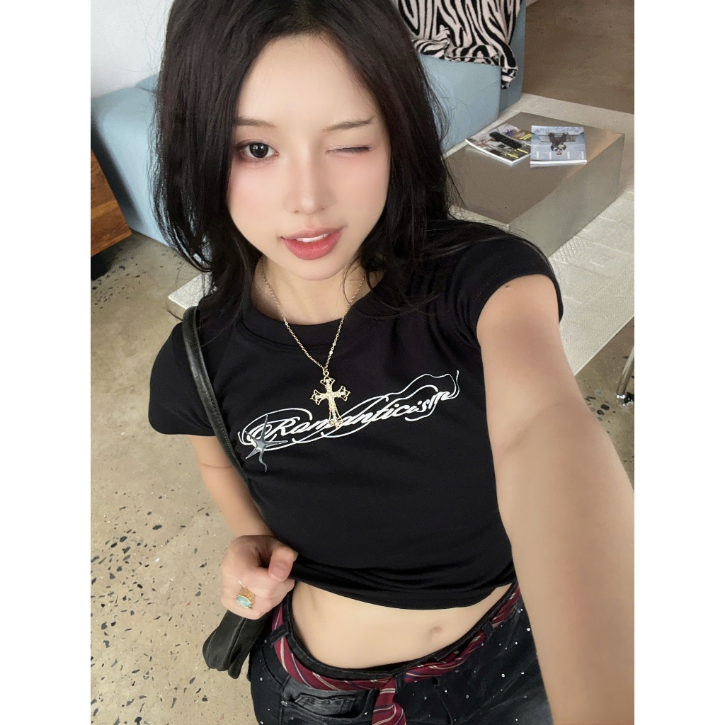 Áo thun babytee in chữ co giãn RM - 𝐊𝐈𝐋𝐋 𝐒𝐘𝐒𝐓𝐄𝐌 | BigBuy360 - bigbuy360.vn