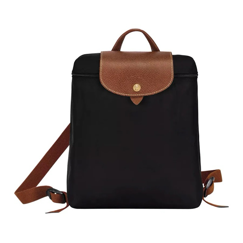 Pass Balo Longchamp Le Pliage màu đen chính hãng