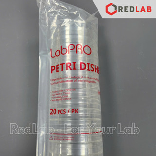 [Gói 20 cái Tiệt trùng] Đĩa Petri nhựa 90x15mm LPR90136 hãng LabPRO Thụy Sỹ, nặng 13g, chiếu xạ chuẩn ISO 11137, có VAT