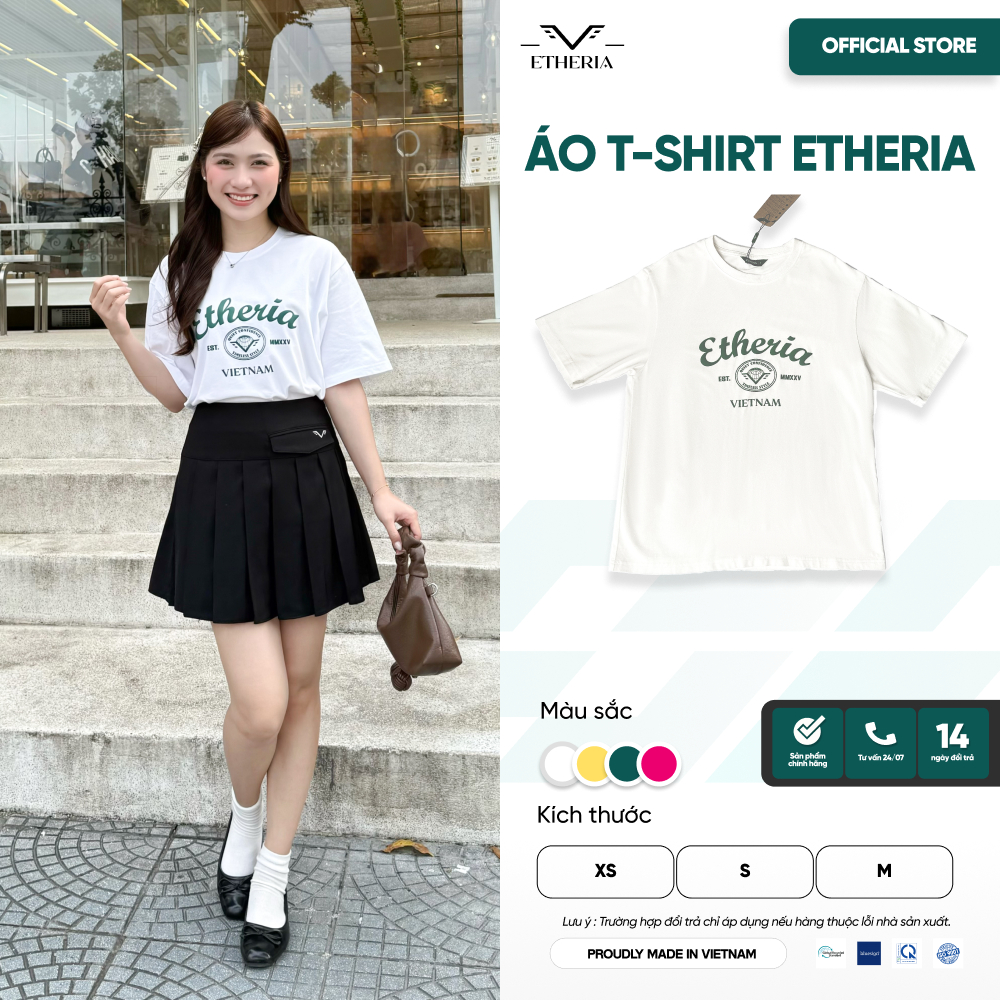 Áo Thun Unisex Nam Nữ Etheria Cotton Cao Cấp Thoáng Mát, Mềm Mịn - EAT2062506