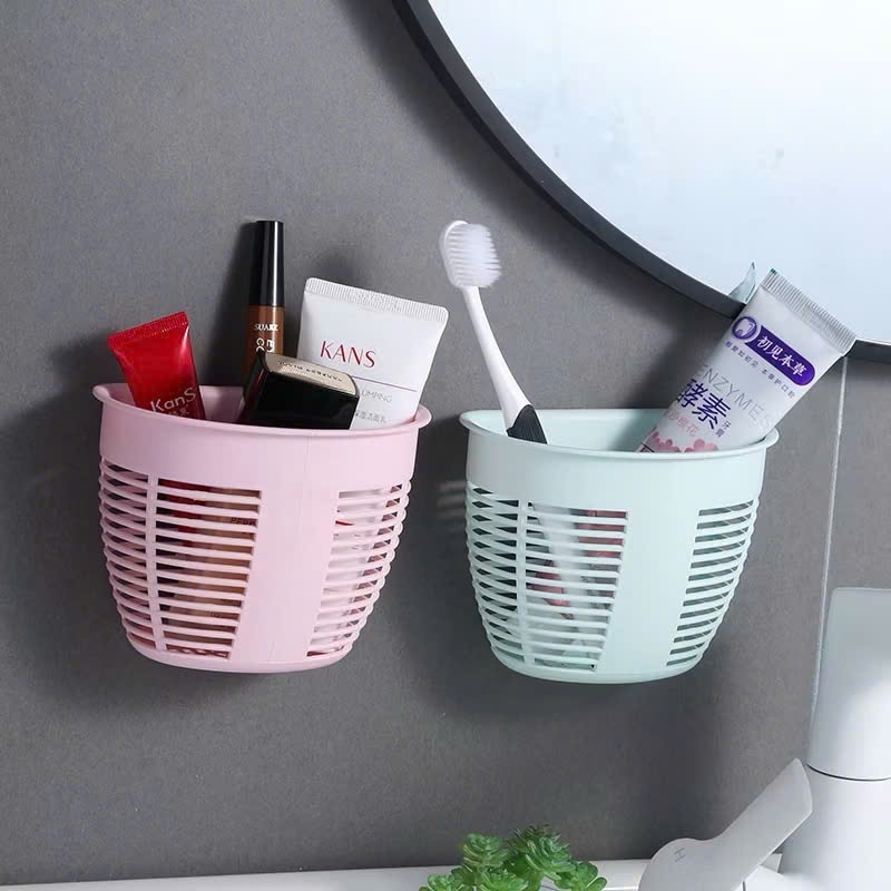 Giỏ Dán Tường Bán Nguyệt, Rổ Treo Tường Đựng Đồ Đa Năng