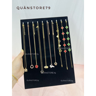 Giá treo dây chuyền đẹp nhung màu đen nhìu mẫu đẹp trang trí cho shop Quânstore79