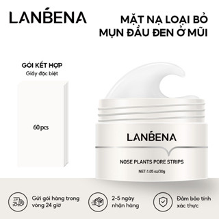  LANBENA Mặt Nạ Lột Mụn Đầu Đen Miếng Dán gel Lột Mụn Mũi Làm Sạch Sâu 30g 