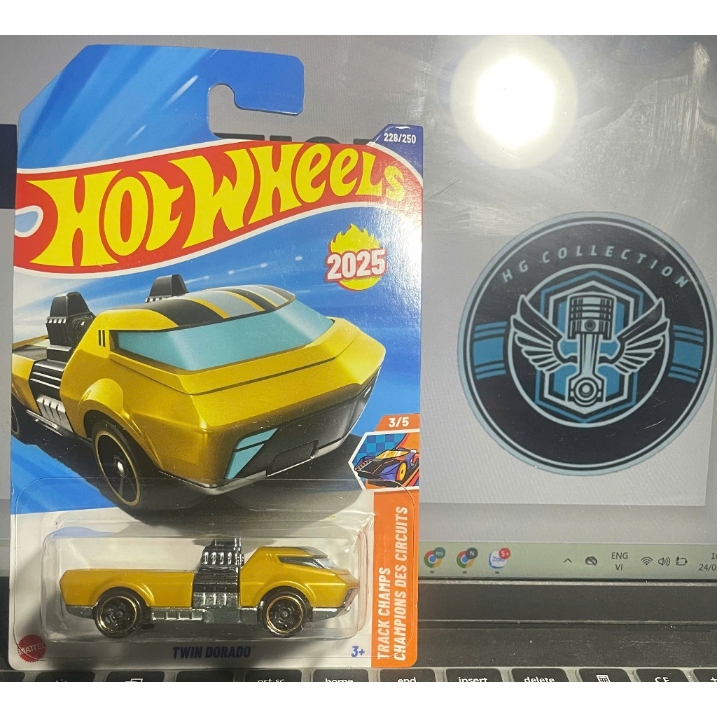 xe đồ chơi mô hình hotwheels basic 2025 case N: Twin Dorado