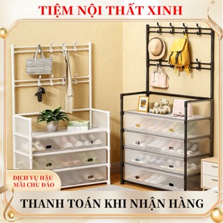 kệ giày thông minh kệ giày dép kệ giày dép đa năng Kệ Để Giày Dép Có Màng Chống Bụi 5 Tầng giày đa năng Kệ để giày dép