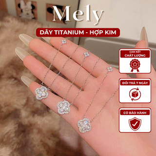   KHÔNG ĐEN GỈ  Dây chuyền vòng cổ sợi bạc lấp lánh phong cách hàn quốc hiện đại B73 