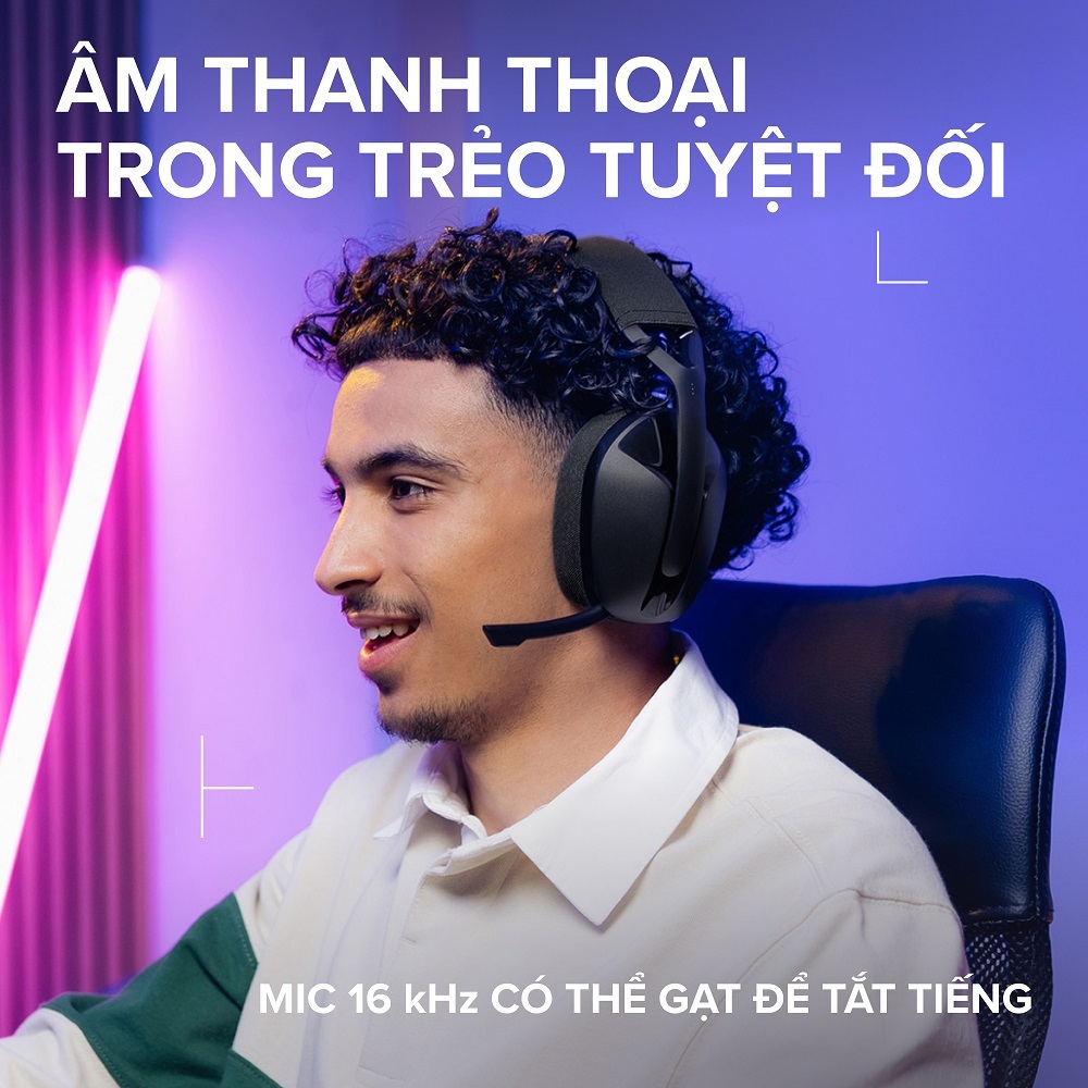 Tai nghe Gaming không dây Bluetooth Logitech G321 LIGHTSPEED - Cần micro 16 kHz, pin 20 giờ | BigBuy360 - bigbuy360.vn