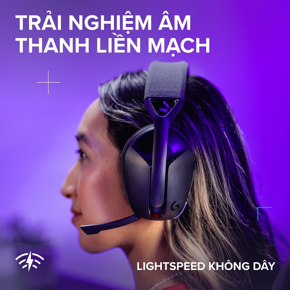 Tai nghe Gaming không dây Bluetooth Logitech G321 LIGHTSPEED - Cần micro 16 kHz, pin 20 giờ | BigBuy360 - bigbuy360.vn
