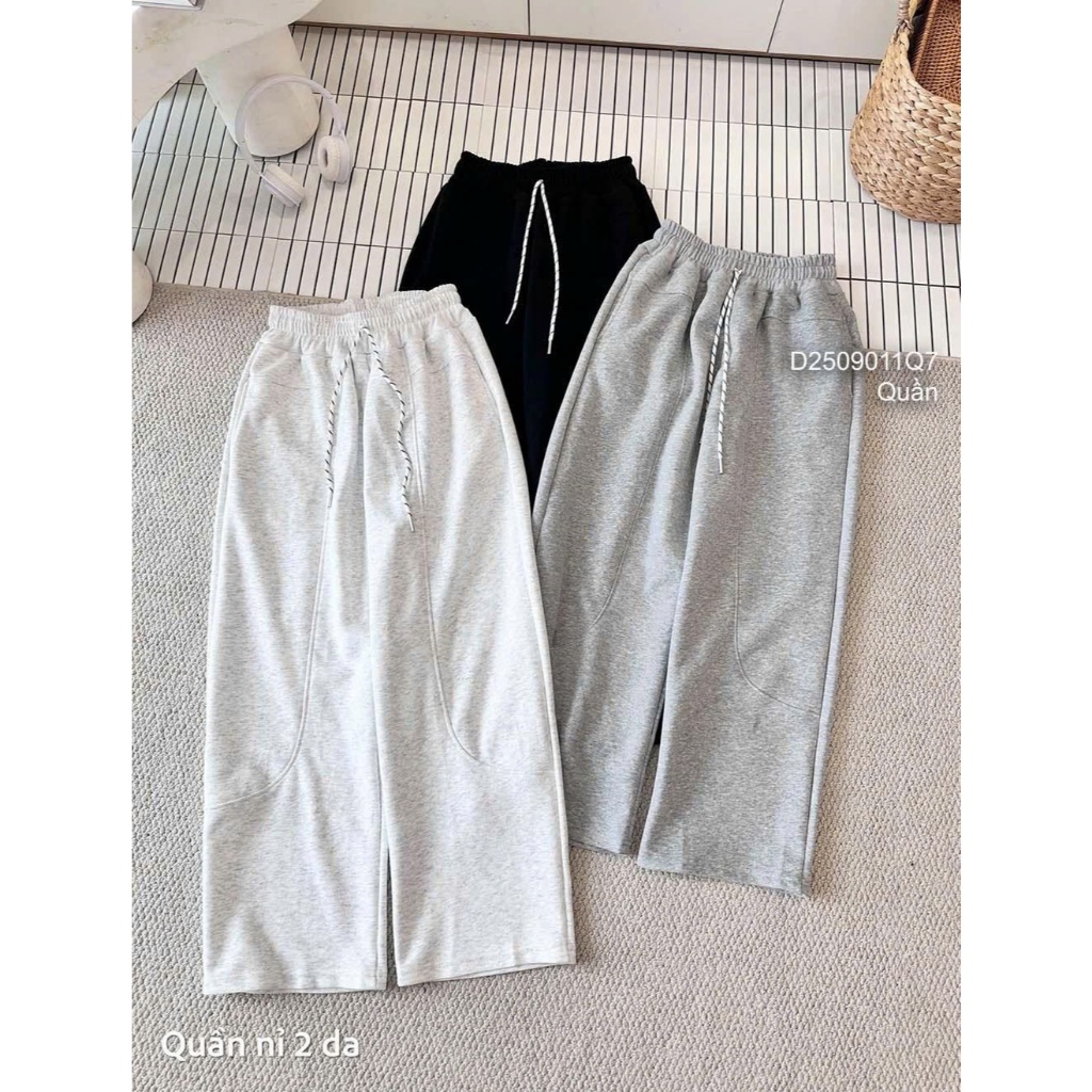Quần dài nỉ 2 da lưng thun hàng đẹp TOMBI SHOP