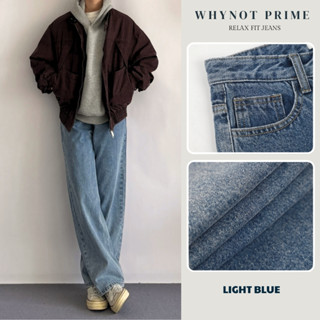  Quần Jean Nam Ống Suông Đứng màu Xanh Light Blue WN PRIME Quần Bò Nam Nữ Form Suông Có BigSize 