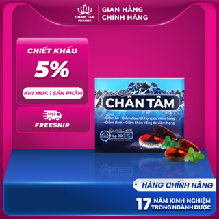 [Chính Hãng] Kẹo ngậm ho Chân Tâm Hộp 20 Viên - Hỗ Trợ Giảm Ho, Đờm, Đau Họng