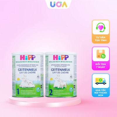 Sữa công thức dê Hipp Organic đạm A2 giúp bé phát triển và dễ tiêu hoá - Lon 400g