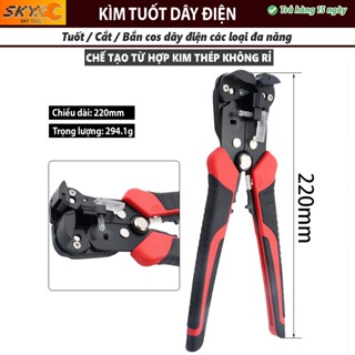   Giá sốc  Kìm tuốt dây điện tự động,cắt dây bấm cos Đa năng cao cấp 
