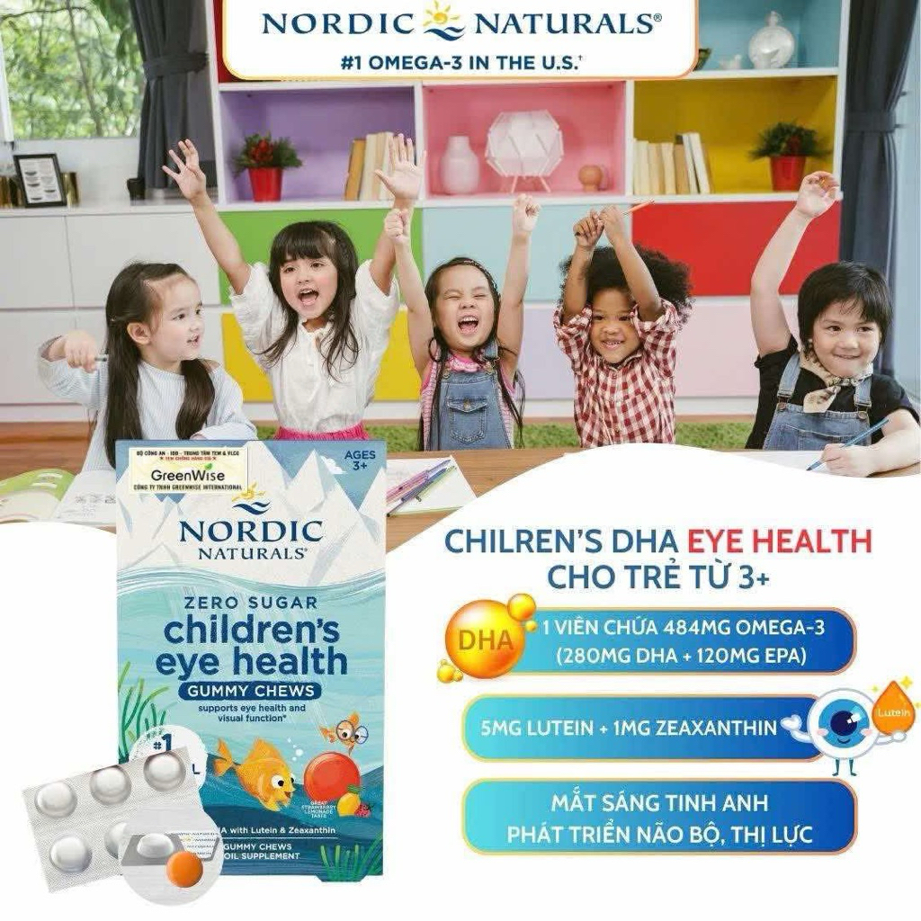 Nordic Naturals Children's Dha  Gummies Tropical Punch Flavor