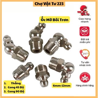 🎁 Vú mỡ M6 M8 M10 M12 - Thẳng/Cong 45/Cong 90