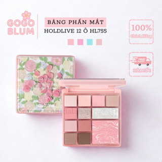 [HOLD LIVE] Bảng Phấn Mắt HOLD LIVE 12 Ô Vườn Hoa, Hoa Khô Kèm Má Hồng/Highlight Secret Garden HL755