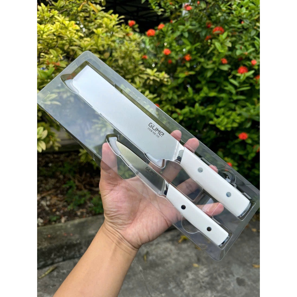 Bộ Dao 2 Món GUME KOREA Chính Hãng GMK25 - Chất liệu Thép không gỉ 5Cr15Mov