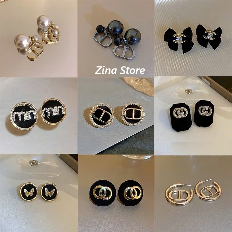 Khuyên tai bông tai nữ mạ vàng phong cách hàn quốc cổ điển đơn giản cho nữ