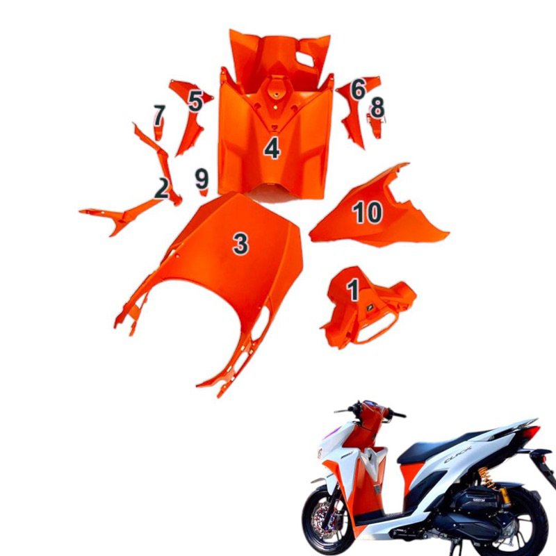 DÀN NHÁM CAM VARIO 2021 CAM / CLICK 2021 MÀU CAM ( CHÍNH HÃNG HONDA )-