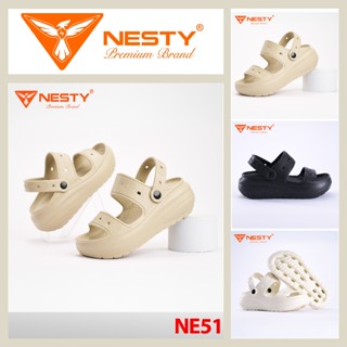   Tặng 1 bộ charm 3D  DÉP HAI QUAI CÓ QUAI HÂU FULL EVA ĐÚC NGUYÊN KHỐI CHÍNH HÃNG NESTY MÃ NE51 