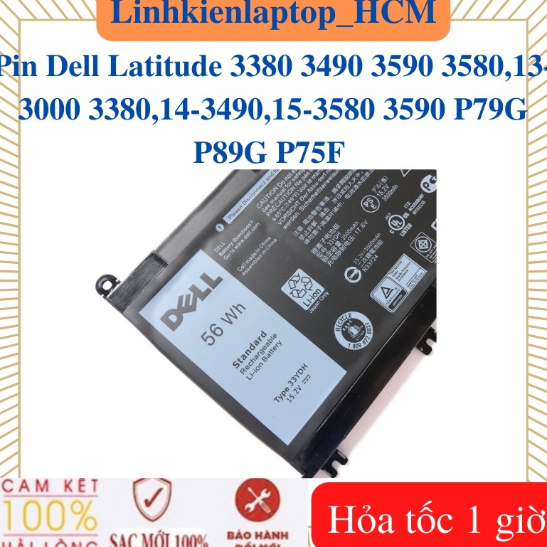 Pin dell latitude 3380 3480 3490 3590 3580 13-3380 14-3490 15-3580 3590 P79G P89G P75F 33YDH