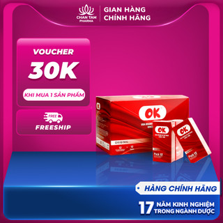   Chính Hãng  Bao Cao Su Không Mùi OK Original Hộp 144 Cái - Pack 12 