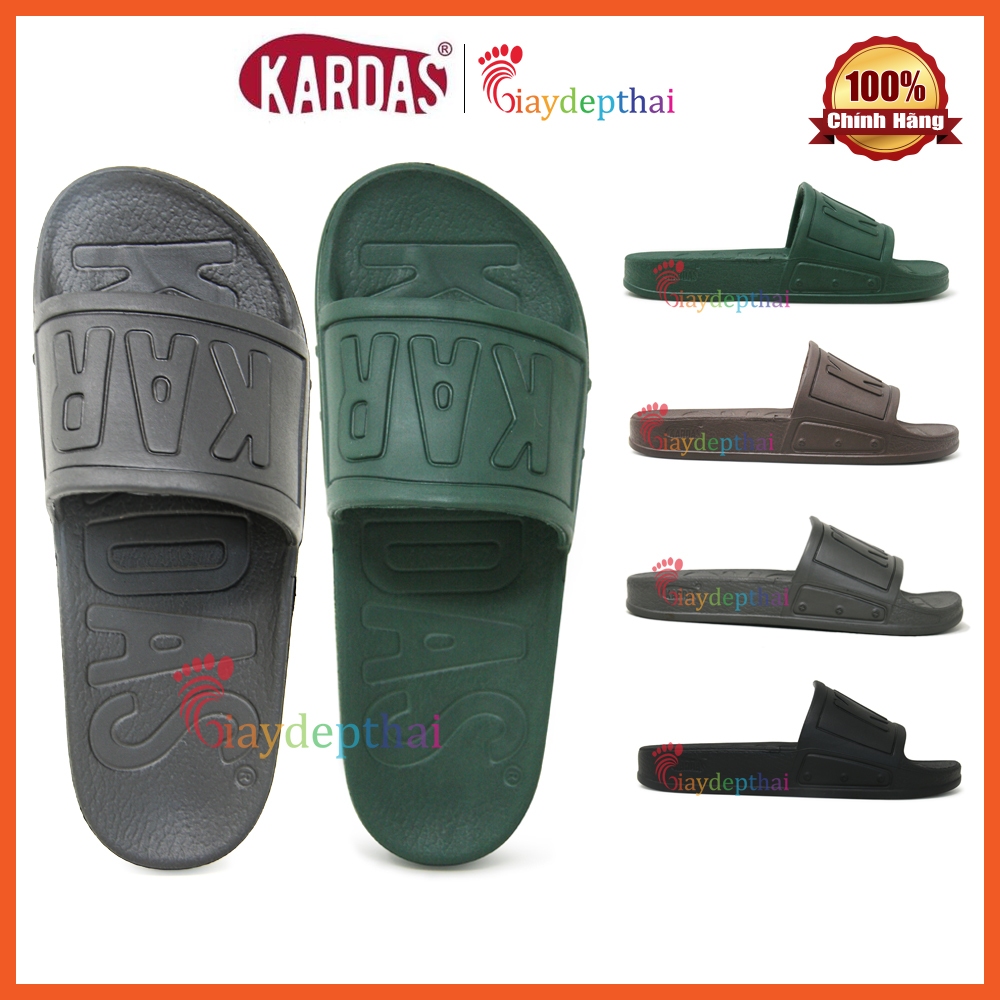 Dép nam đúc nguyên khối cao su mềm Thái Lan Kardas RBS