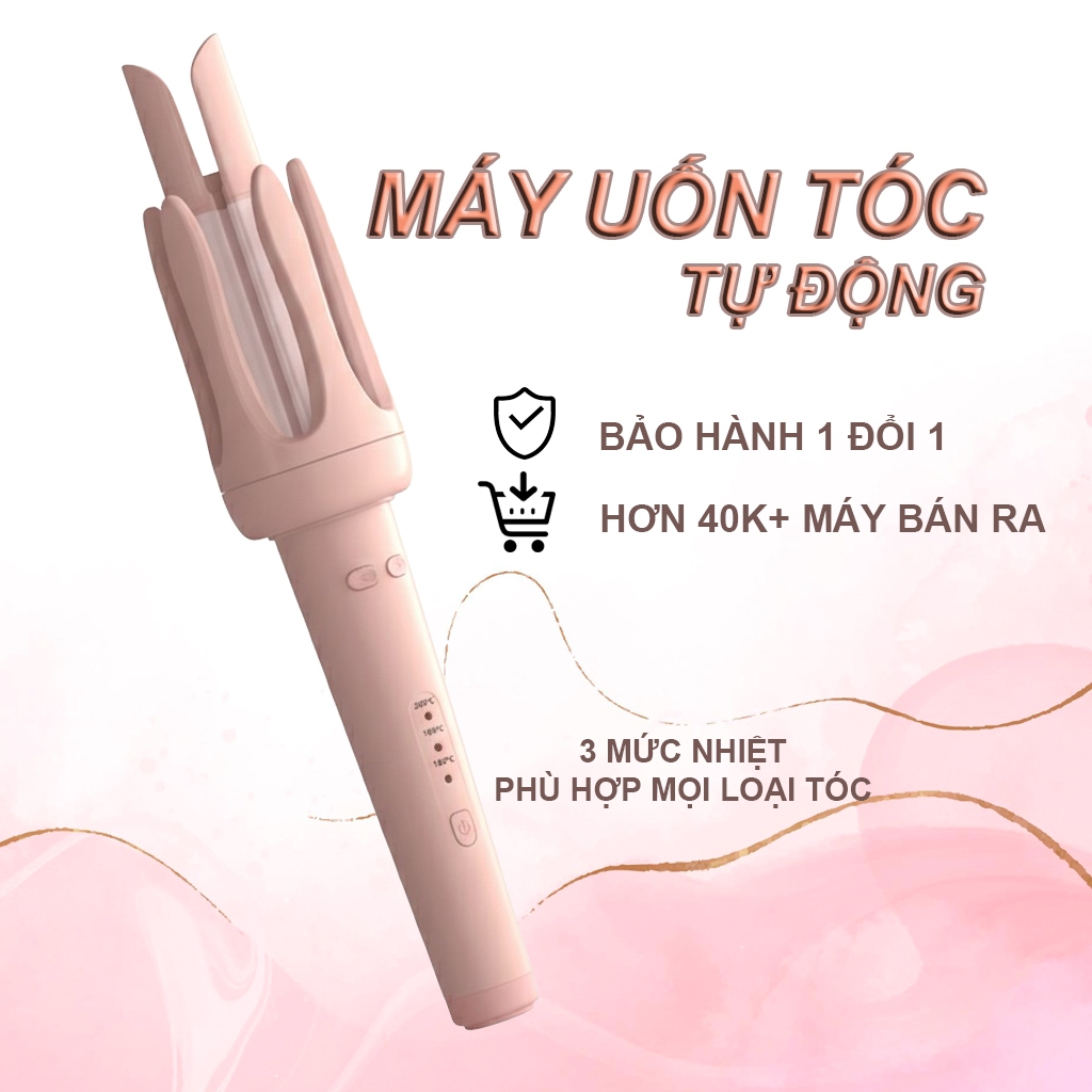 Máy uốn tóc tự động xoay 360 độ làm xoăn tóc [Loại 1 có Bảo Hành]