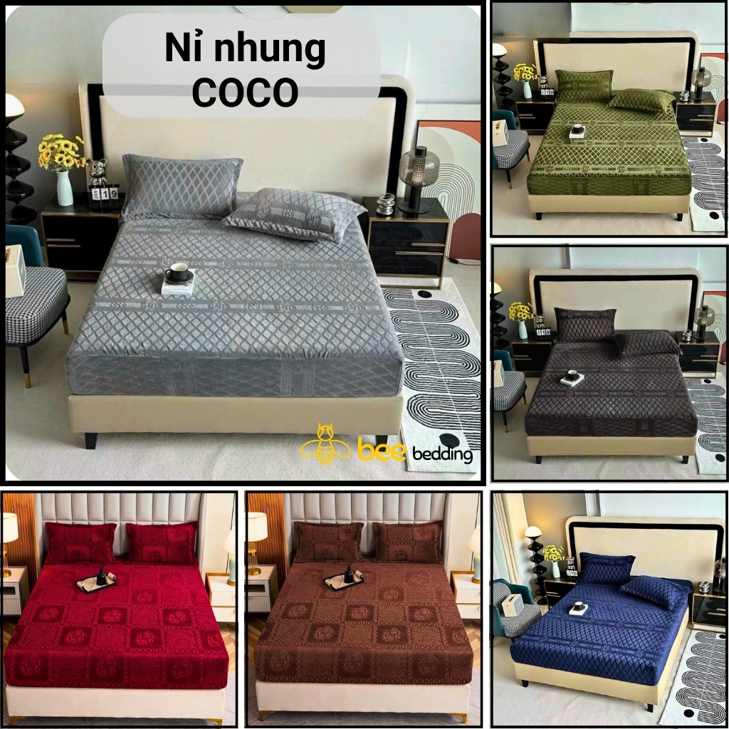  Ga nỉ nhung trải giường Bộ ga gối 3 món nỉ lông nhung mịn cao cấp 1m2x2m 1m4x2m 1m6x2m,1m8x2m 2mx2m2 