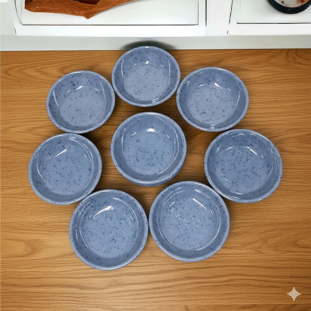 10 Chén chấm nước tương, nước mắm, gia vị màu đá xanh cứng, khó bể, chịu nhiệt tốt - Hùng home