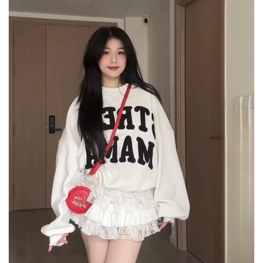 Áo sweater MA LOGO THÊU XÙ cao cấp chất vải nỉ cotton 100%, giặt sấy được