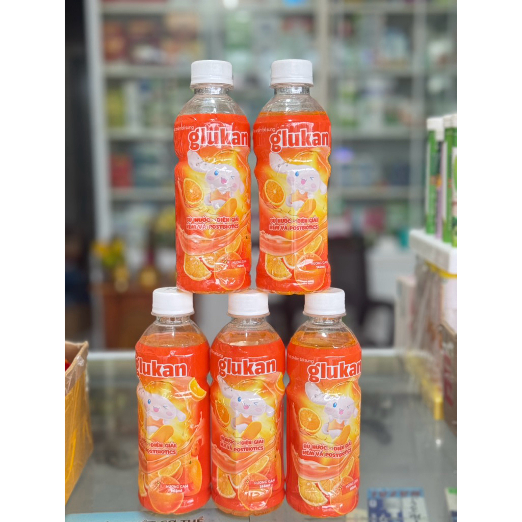 🍊 Glukan – Nước bù điện giải hương cam mát lạnh 🍊