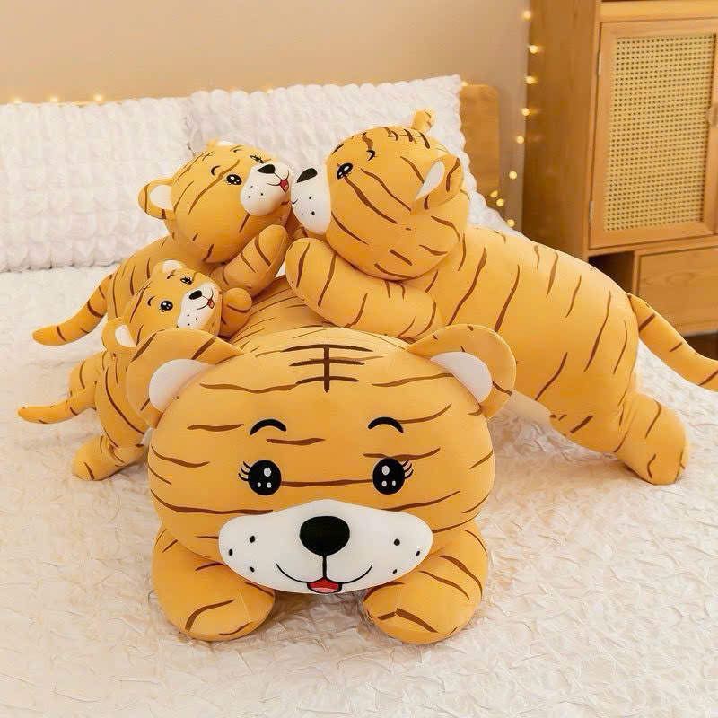 Gấu Bông Hổ Vằn Chúa Sơn Lâm Mền Mại ANVIHOME Gối Ôm Gấu Bông Hổ Nằm dễ thương Hàng nhập cao cấp