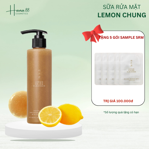 [Hàng CTY]Sữa Rửa Mặt Chanh Đường Đen Lemon Chung Cleanser (200 ml)