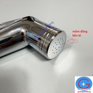 đầu xịt vệ sinh mõm đồng, đuôi đồng, thân chống vỡ, vòi xịt toilet cao cấp, đầu xịt thân to, chắc chắn -CHỐNG VỠ
