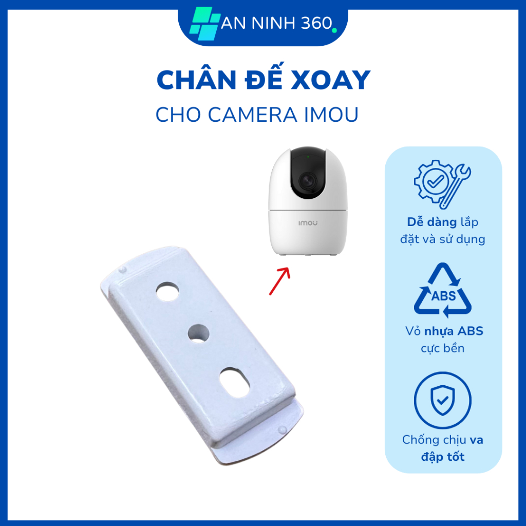 Chân đế vuông cho Camera Imou, thiết kế bền đẹp, dễ lắp, phù hợp nhiều vị trí | C120