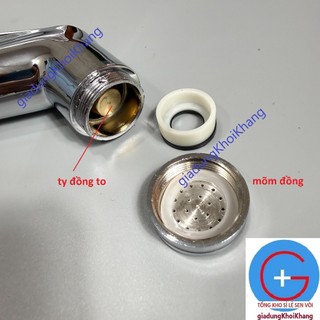 đầu xịt vệ sinh mõm đồng, đuôi đồng, thân chống vỡ, vòi xịt toilet cao cấp, đầu xịt thân to, chắc chắn -CHỐNG VỠ