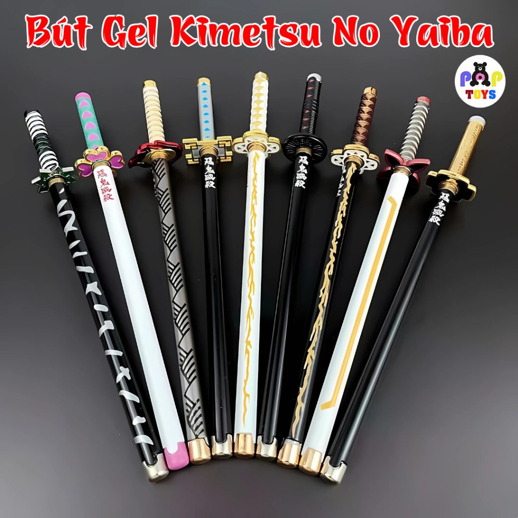 Bút Viết Bi Mực Hình Dạng Kiếm Katana,Các Nhân Vật  Trong Thanh Gươm Diệt Quỷ / Kimetsu No Yaiba / D