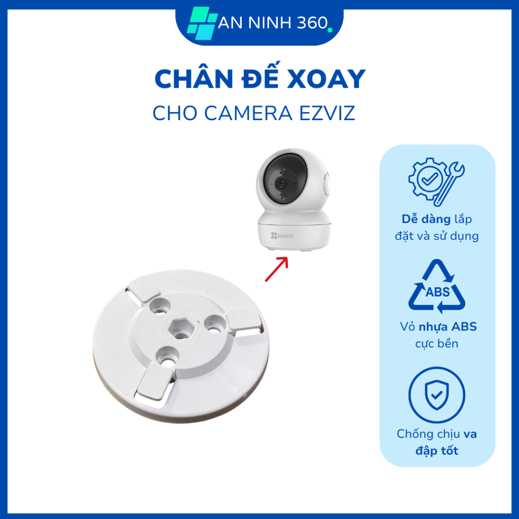 Chân đế Camera Ezviz loại gài xoay, nhựa ABS bền chắc, dễ lắp đặt, giữ ổn định | C121