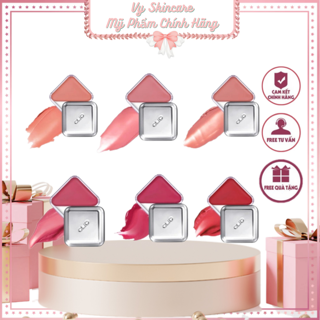 Son & Má Hồng 2in1 Clio Essential Lipcheek Tap