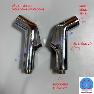 đầu xịt vệ sinh mõm đồng, đuôi đồng, thân chống vỡ, vòi xịt toilet cao cấp, đầu xịt thân to, chắc chắn -CHỐNG VỠ