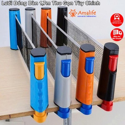 Lưới Bóng Bàn Có Thể Thu Gọn Điều Chỉnh Kích Thước Tiêu Chuẩn Thi Đấu - Chính Hãng Amalife