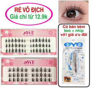 [hộp 3 hàng]  Lông mi giả JOYE tách sợi từng cụm, chùm (bụi) với nhiều mẫu HOT, hợp trend