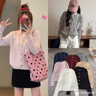 [Hàng QC LOẠI 1] Áo cadigan len thêu ngựa siêu xinh