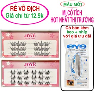   3 hàng  Lông mi giả cổ tích thần thoại JOYE loại tách sợi từng cụm chùm bụi  mỹ phẩm  