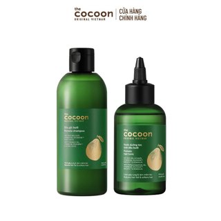   MUA 2 GIẢM 34%  Combo Dầu gội bưởi 310ml & Nước dưỡng tóc tinh dầu bưởi Cocoon 140ml giúp giảm gãy rụng và làm mềm tóc 