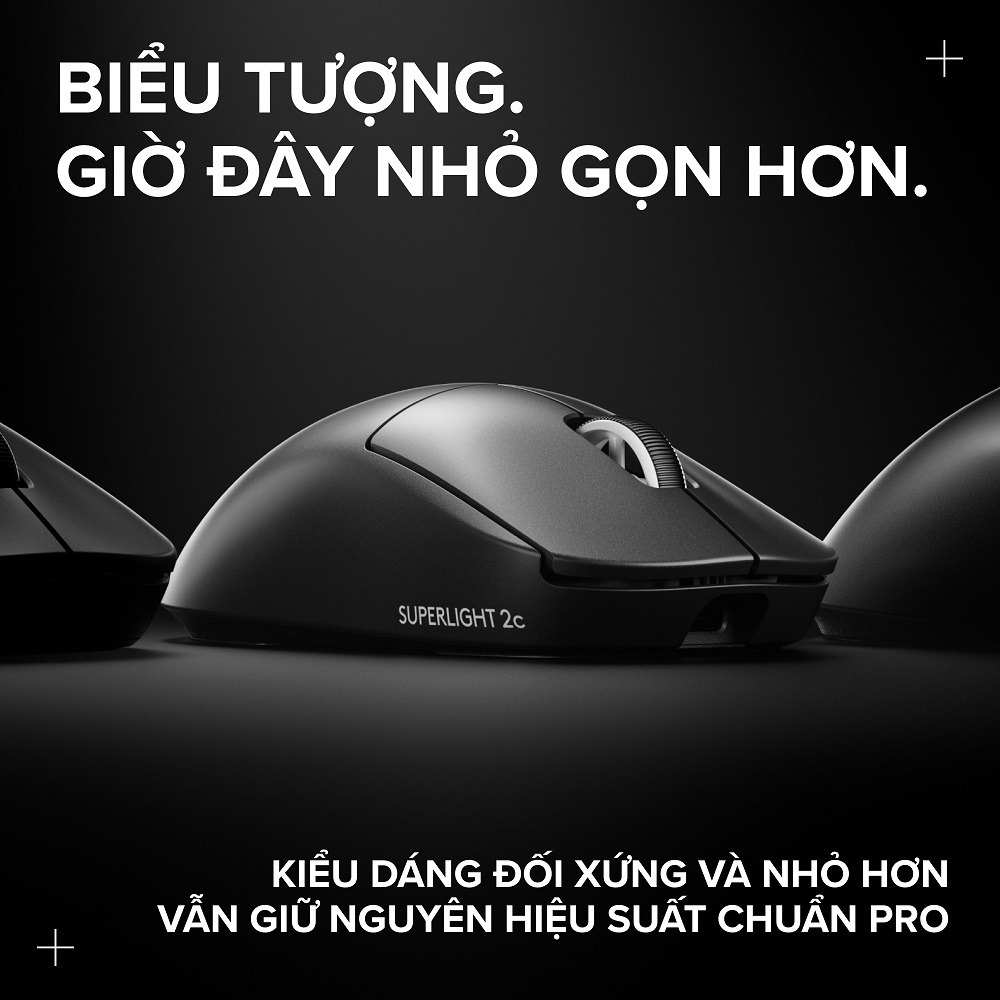 Chuột Gaming không dây Logitech G PRO X SUPERLIGHT 2c - Chuẩn Pro-Grade, Nhẹ 51g, sạc USB-C, cảm biến 44K DPI | BigBuy360 - bigbuy360.vn