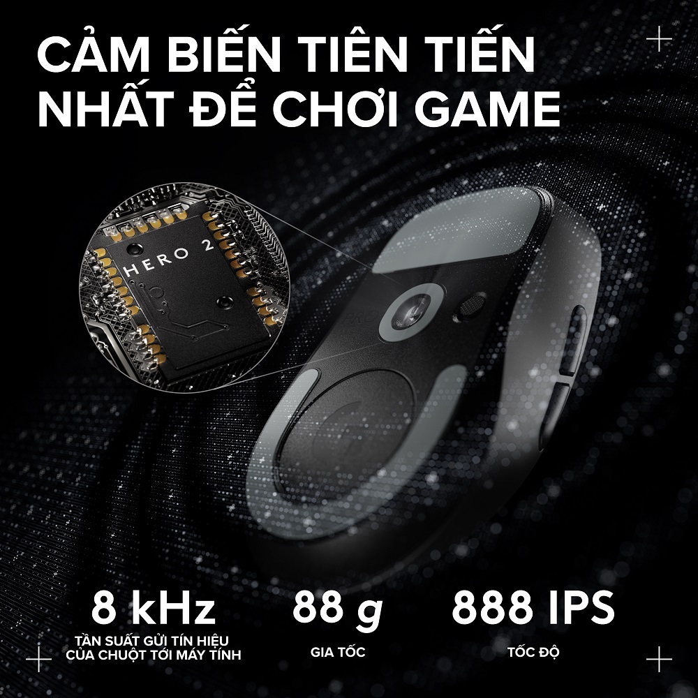 Chuột Gaming không dây Logitech G PRO X SUPERLIGHT 2c - Chuẩn Pro-Grade, Nhẹ 51g, sạc USB-C, cảm biến 44K DPI | BigBuy360 - bigbuy360.vn